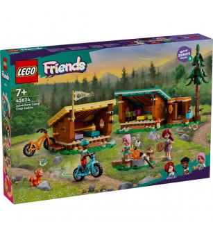 LEGO Friends: Cabane în tabara de aventuri - 42624, 437 piese, 7 + ani - LEGO Friends