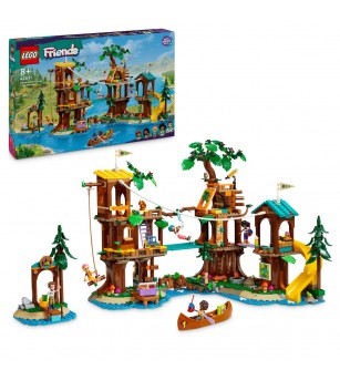 LEGO Friends: Casa din copac din tabara de aventuri - 42631, 1128 piese, 8 + ani - LEGO Friends