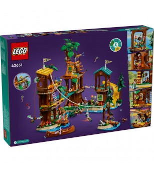 LEGO Friends: Casa din copac din tabara de aventuri - 42631, 1128 piese, 8 + ani - LEGO Friends