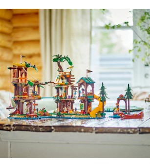 LEGO Friends: Casa din copac din tabara de aventuri - 42631, 1128 piese, 8 + ani - LEGO Friends