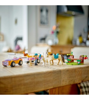 LEGO Friends: Remorca cu ponei si cal - 42634, 105 piese, 4 + ani - LEGO Friends LEGO Friends: Remorca cu ponei si cal - 42634, 105 piese, 4 + ani - LEGO Friends