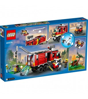 LEGO City: Camion de pompieri - 60374, 502 piese, 7 + ani - LEGO City