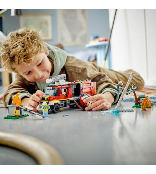 LEGO City: Camion de pompieri - 60374, 502 piese, 7 + ani - LEGO City