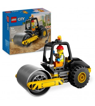 LEGO City: Cilindru compactor de santier - 60401, 78 piese, 5 + ani - LEGO City