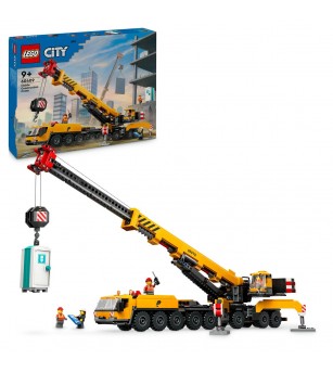 LEGO City: Macara mobila galbena de constructii - 60409, 1116 piese, 9 + ani - LEGO City