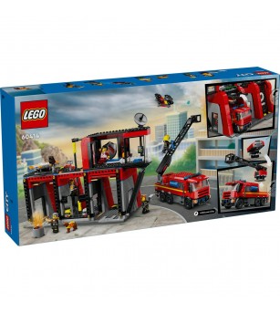 LEGO City: Statie si camion de pompieri - 60414, 843 piese, 6 + ani - LEGO City LEGO City: Statie si camion de pompieri - 60414, 843 piese, 6 + ani - LEGO City
