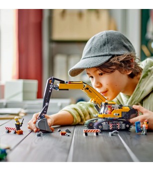 LEGO City: Excavator galben de constructii - 60420, 633 piese, 8 + ani - LEGO City