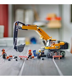 LEGO City: Excavator galben de constructii - 60420, 633 piese, 8 + ani - LEGO City