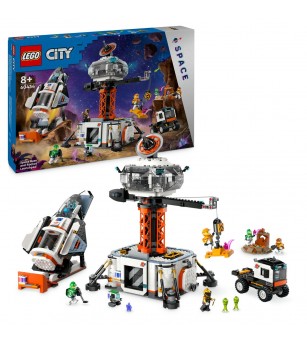 LEGO City: Baza spatiala si platforma de lansare a rachetei - 60434, 1422 piese, 8 + ani - LEGO City