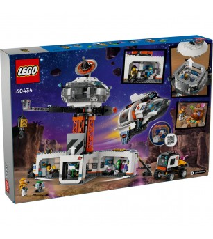 LEGO City: Baza spatiala si platforma de lansare a rachetei - 60434, 1422 piese, 8 + ani - LEGO City