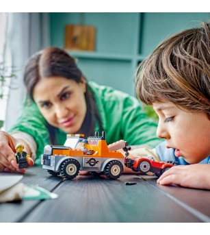 LEGO City: Camioneta de tractare si masina sport - 60435, 101 piese, 4 + ani - LEGO City