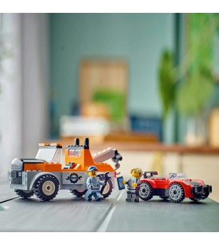 LEGO City: Camioneta de tractare si masina sport - 60435, 101 piese, 4 + ani - LEGO City