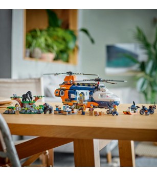 LEGO City: Elicopterul unui explorator al junglei la tabara de baza - 60437, 881 piese, 8 + ani - LEGO City LEGO City: Elicopterul unui explorator al junglei la tabara de baza - 60437, 881 piese, 8 + ani - LEGO City