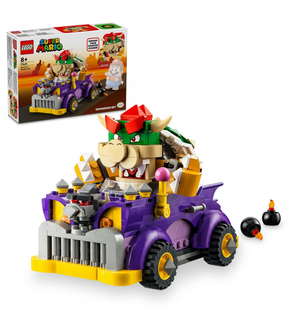 LEGO Super Mario: Set de extindere: Masina lui Bowser - 71431, 458 piese, 8 + ani - LEGO Super Mario
