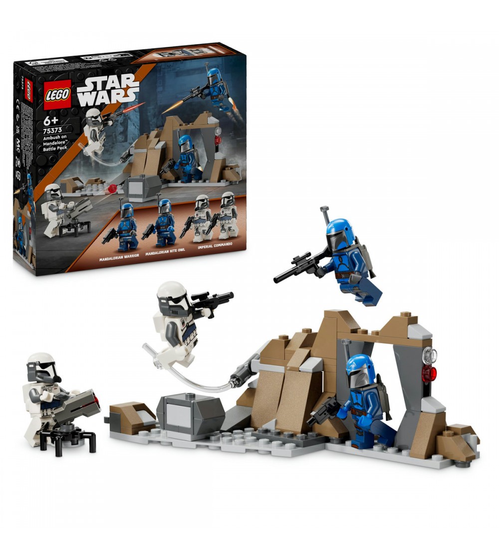 LEGO Star Wars: Pachet de lupta Ambuscada pe Mandalore™ - 75373, 109 piese, 6 + ani - LEGO Star Wars