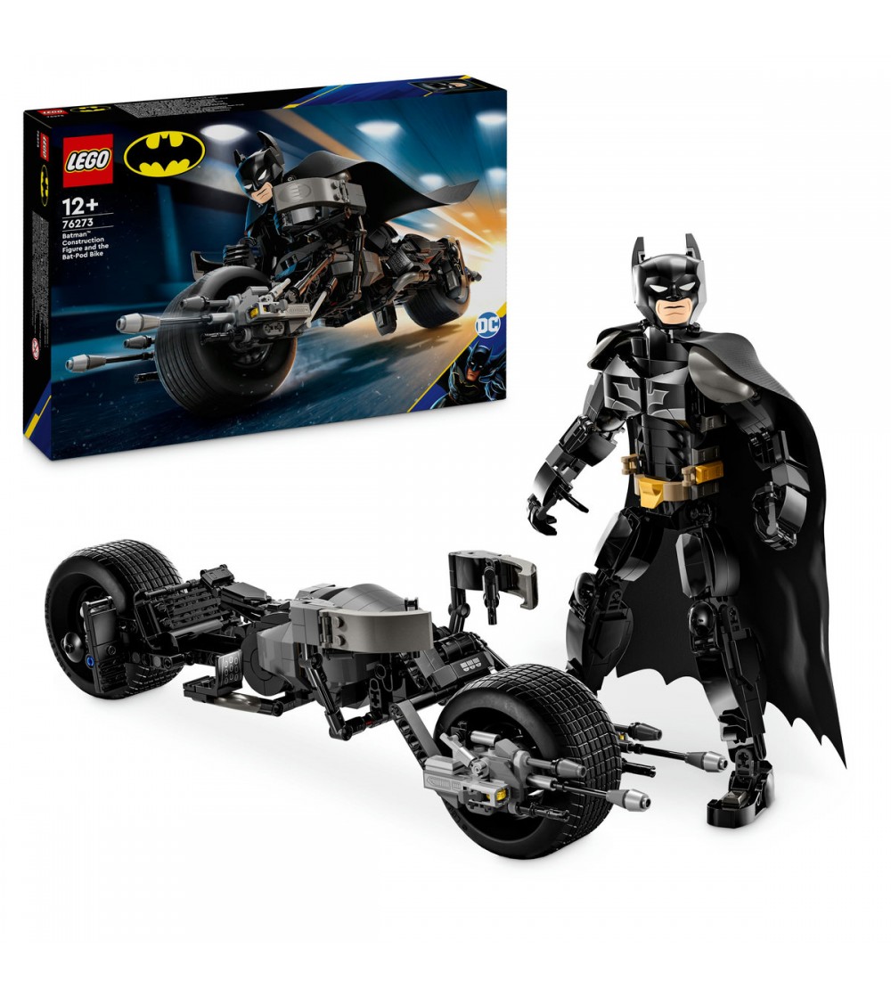 LEGO DC Super Heroes: Figurina de constructie Batman™ si motocicleta Bat-Pod - 76273, 713 piese, 12 + ani - LEGO DC Super Heroes LEGO DC Super Heroes: Figurina de constructie Batman™ si motocicleta Bat-Pod - 76273, 713 piese, 12 + ani - LEGO DC Super Heroes