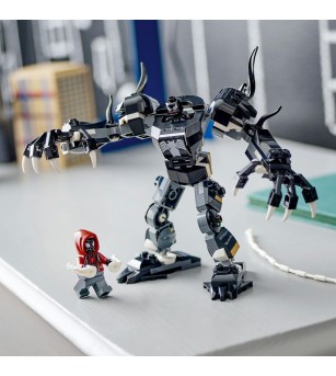 LEGO Marvel Super Heroes: Armura de robot a lui Venom vs Miles Morales - 76276, 134 piese, 6 + ani - LEGO DC Super Heroes