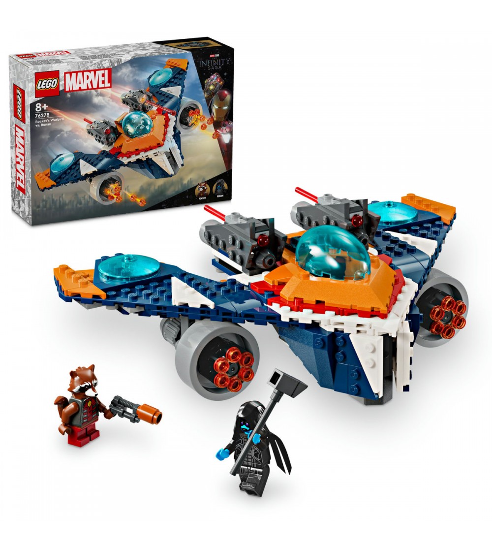 LEGO Marvel Super Heroes: Avionul de lupta al lui Rocket vs Ronan - 76278, 290 piese, 8 + ani - LEGO DC Super Heroes