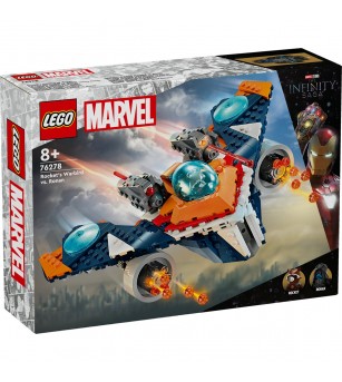 LEGO Marvel Super Heroes: Avionul de lupta al lui Rocket vs Ronan - 76278, 290 piese, 8 + ani - LEGO DC Super Heroes