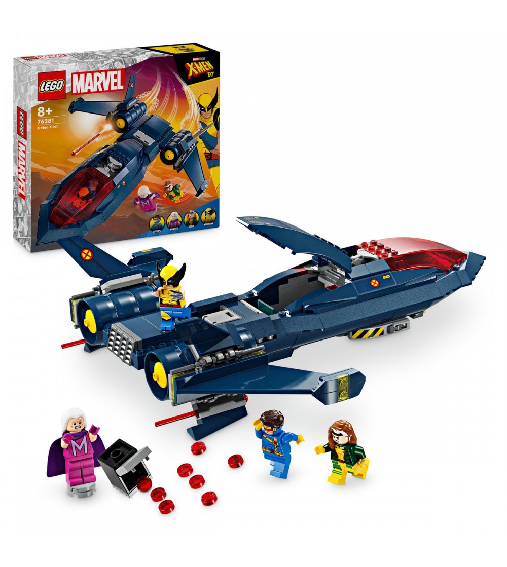 LEGO Marvel Super Heroes: Avionul X-Jet al X-Men - 76281, 359 piese, 8 + ani - LEGO DC Super Heroes