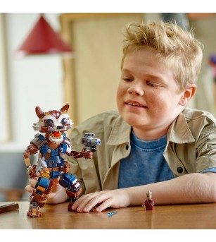 LEGO Marvel Super Heroes: Rocket si Bebelusul Groot - 76282, 566 piese, 10 + ani - LEGO DC Super Heroes