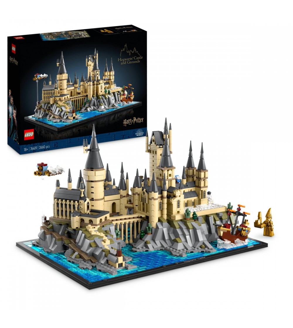LEGO Harry Potter: Castelul Hogwarts si imprejurimile - 76419, 2660 piese, 18 + ani - LEGO Harry Potter