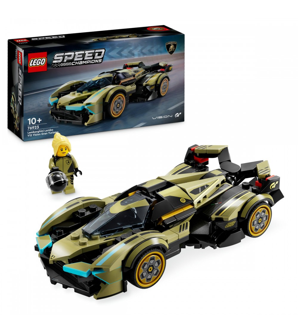 LEGO Speed Champions: Supermasina Lamborghini Lambo V12 Vision GT - 76923, 230 piese, 10 + ani - LEGO Speed Champions LEGO Speed Champions: Supermasina Lamborghini Lambo V12 Vision GT - 76923, 230 piese, 10 + ani - LEGO Speed Champions