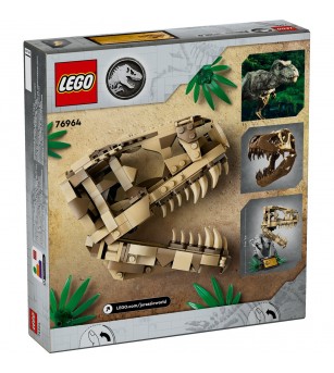 LEGO Jurassic World: Fosile de dinozaur: craniu de T.rex - 76964, 577 piese, 9 + ani - LEGO Jurassic World