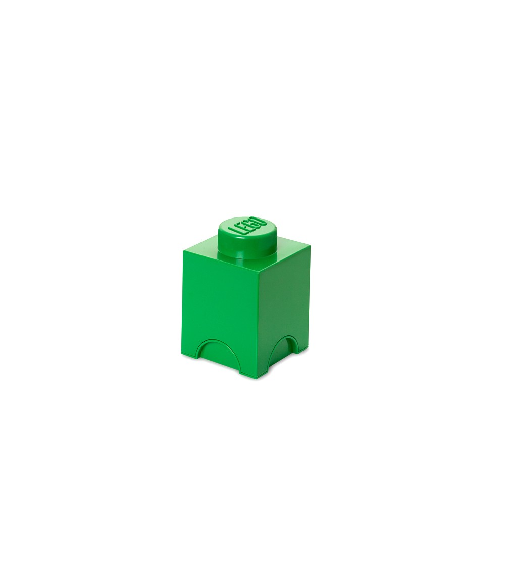 Cutie depozitare LEGO 1 verde inchis - Organizare jucarii