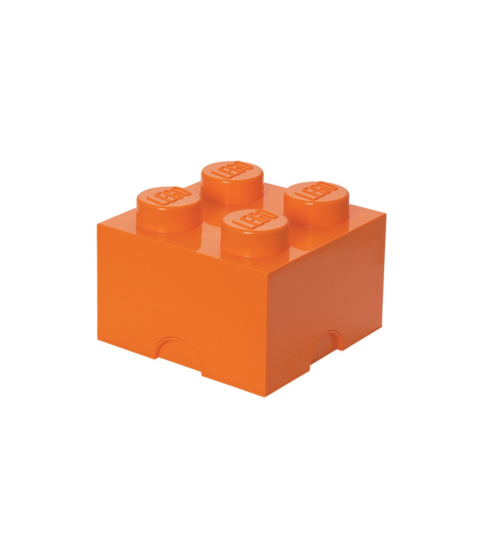 Cutie depozitare LEGO 2x2 portocaliu - Organizare jucarii Cutie depozitare LEGO 2x2 portocaliu - Organizare jucarii