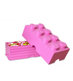 Cutie depozitare LEGO 8 roz - Organizare jucarii Cutie depozitare LEGO 8 roz - Organizare jucarii
