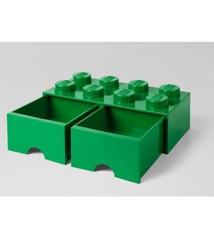Cutie depozitare LEGO 2x4 cu sertare, verde - Organizare jucarii Cutie depozitare LEGO 2x4 cu sertare, verde - Organizare jucarii