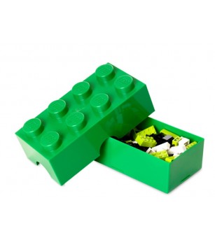 Cutie LEGO pentru sandwich verde inchis - Caserole și sticle de apă