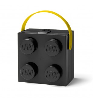 Cutie LEGO 2x2 - negru - Caserole și sticle de apă