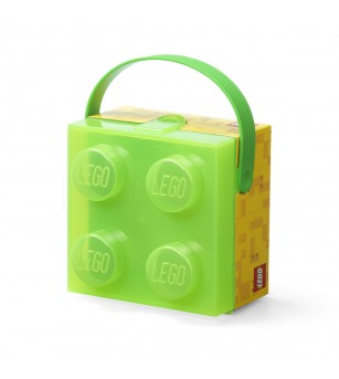 Cutie LEGO 2x2 - verde transparent - Caserole și sticle de apă