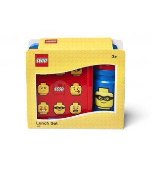 Set pentru pranz LEGO Classic albastru-rosu - Caserole și sticle de apă