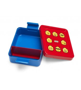 Set pentru pranz LEGO Classic albastru-rosu - Caserole și sticle de apă