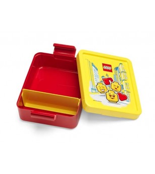 Set pentru pranz LEGO Iconic rosu-galben - Caserole și sticle de apă