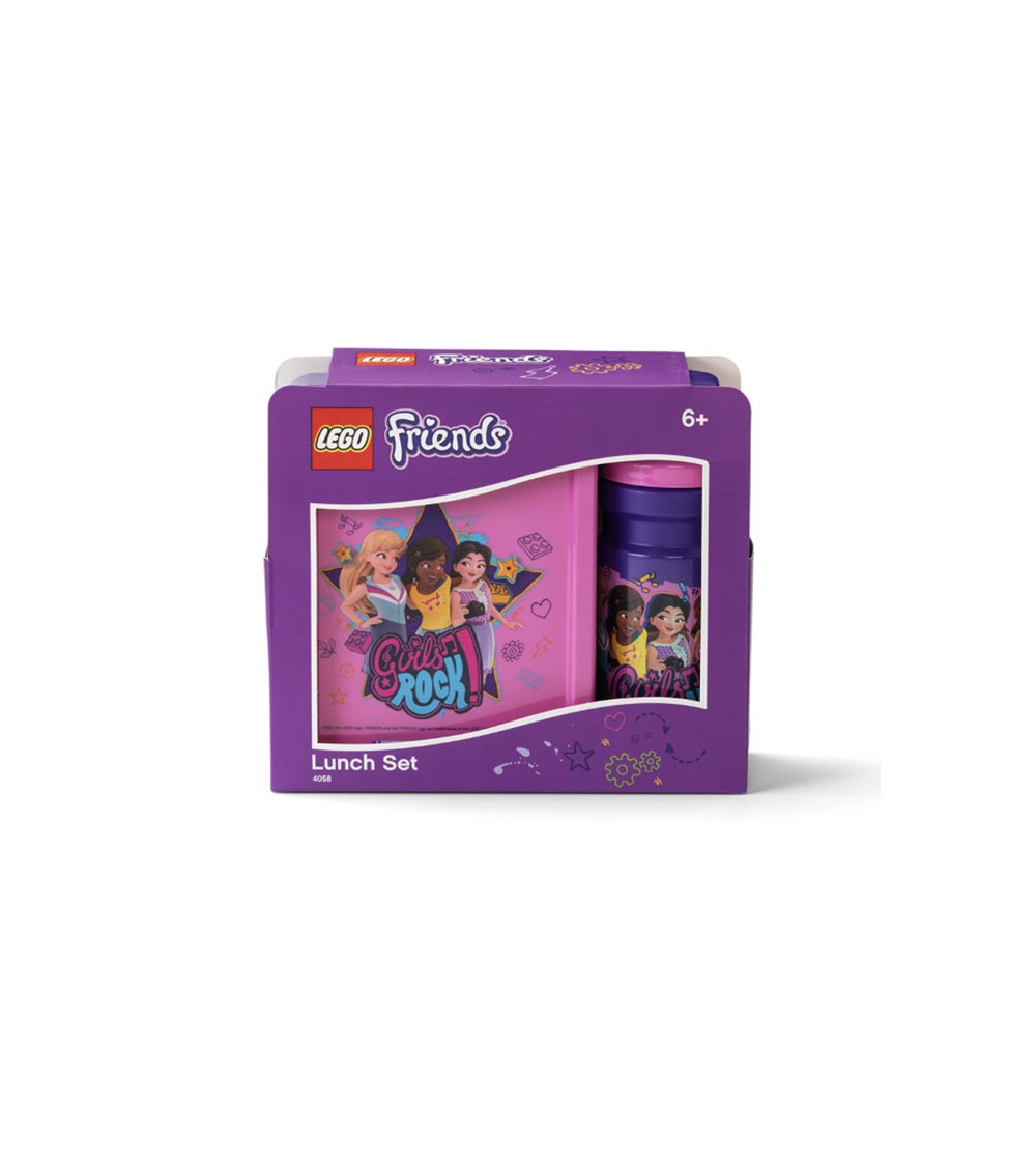 Set pentru pranz LEGO Friends - Girls Rock - Caserole și sticle de apă Set pentru pranz LEGO Friends - Girls Rock - Caserole și sticle de apă