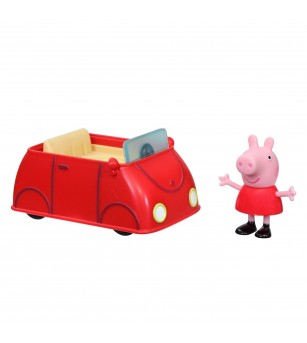 Peppa Pig Vehicul Cu Figurina Micuta Masina Rosie - Figurine