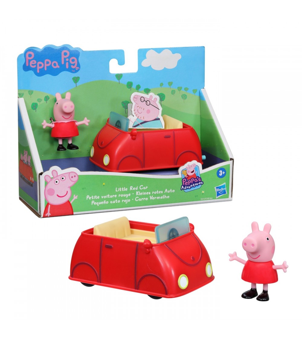 Peppa Pig Vehicul Cu Figurina Micuta Masina Rosie - Figurine