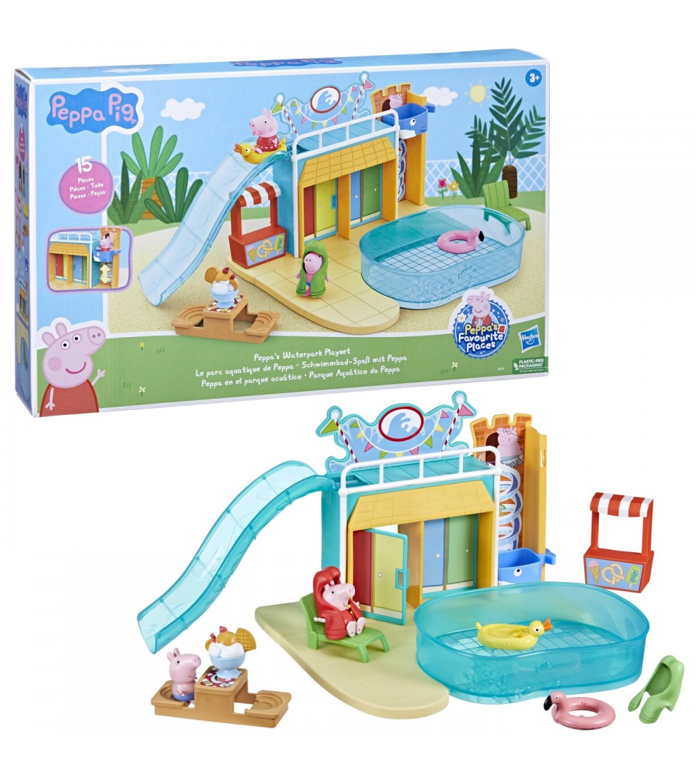 Peppa Pig Set De Joaca Parcul Acvatic Al Lui Peppa - Figurine
