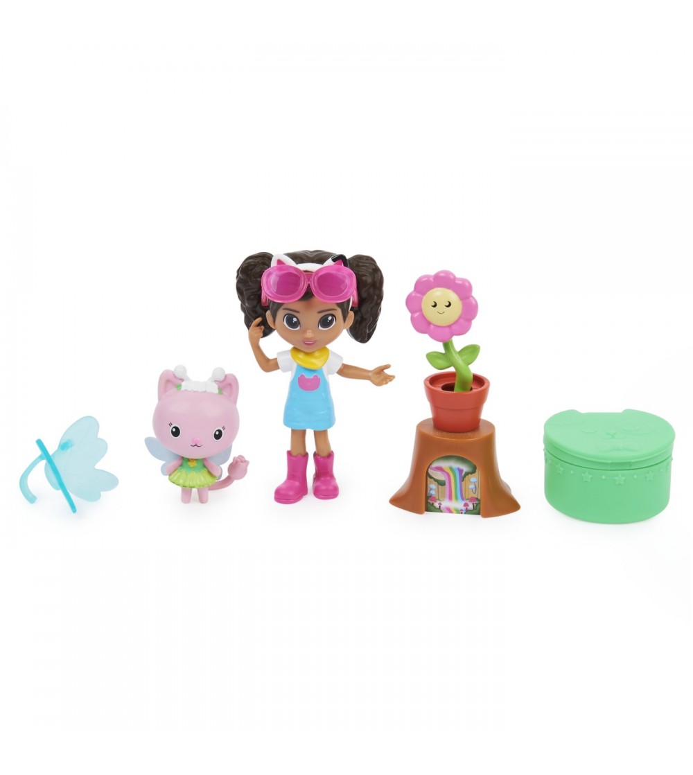 Gabbys Dollhouse Set Papusa 9.7cm Cu Pisicuta Gradina Lui Gabby - Papusi Gabbys Dollhouse Set Papusa 9.7cm Cu Pisicuta Gradina Lui Gabby - Papusi