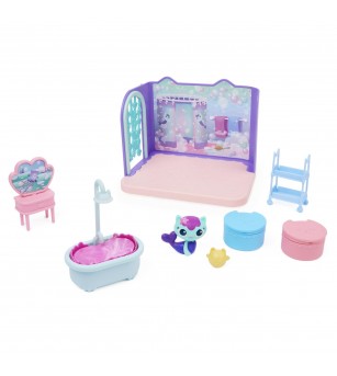 Gabbys Dollhouse Casa De Lux Baia Pentru Dichisit Si Rasfat A Lui Mercat - Figurine