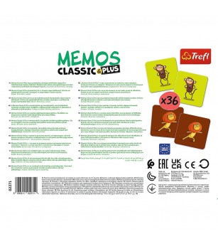 Joc Memos Classic Plus Sa Ne Miscam - Jocuri de memorie și asociere