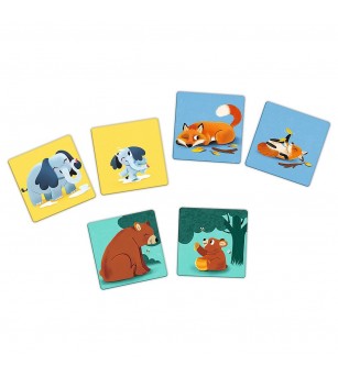 Joc Memos Maxi Animale Parinti Si Copii - Jocuri de memorie și asociere