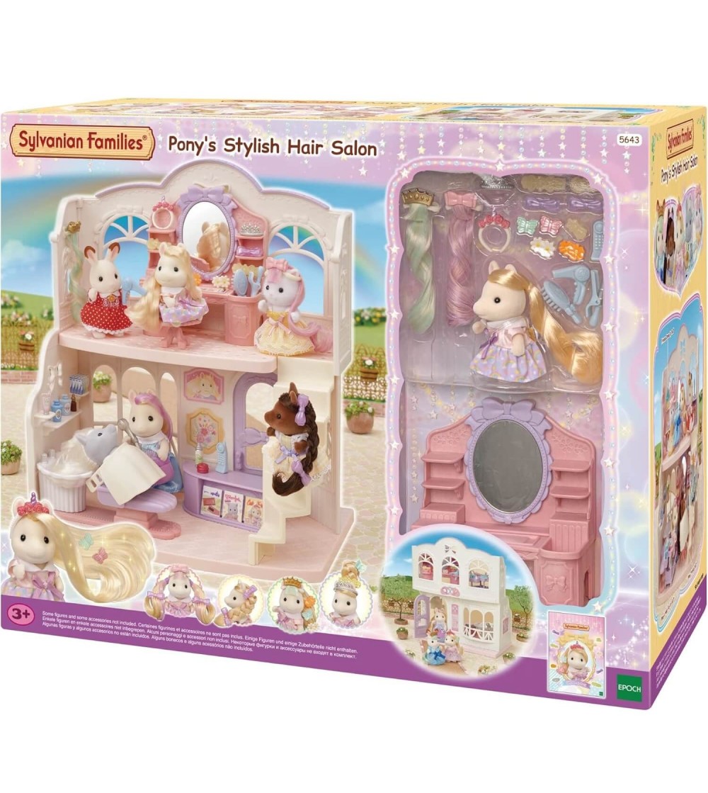 Set Sylvanian Families 5643 - Salon de coafor si figurina ponei - Figurine