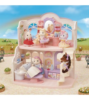 Set Sylvanian Families 5643 - Salon de coafor si figurina ponei - Figurine