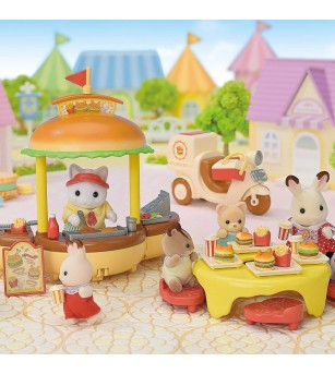 Set Sylvanian Families 5757 - Burger shop - Figurine