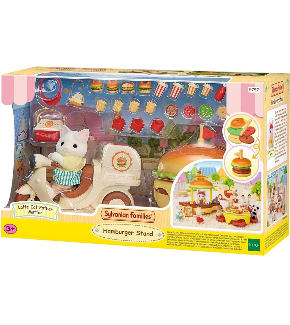 Set Sylvanian Families 5757 - Burger shop - Figurine